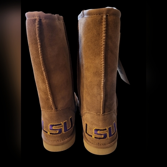 LSU GEAUX Tigers Roadies Women's size 9 Leather, Wool boots NEW - Picture 11 of 16